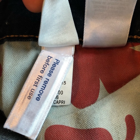 Lucky Brand Leyla Capri Dark Jean Denim Size 4 - Picture 6 of 6